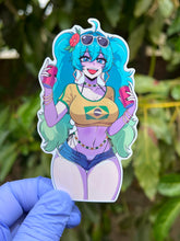 Load image into Gallery viewer, Hatsune Miku Brazil Sticker - Anime Girl Stickers Ecchi Decal Vinyl Waifu