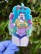 Load image into Gallery viewer, Hatsune Miku Brazil Sticker - Anime Girl Stickers Ecchi Decal Vinyl Waifu
