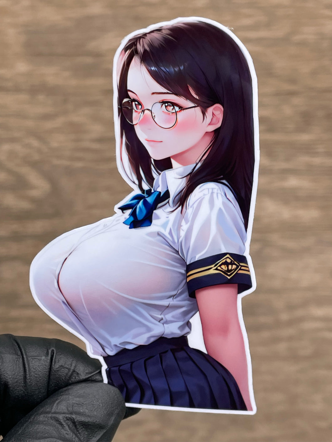 Cute Glasses Anime Waifu Sticker