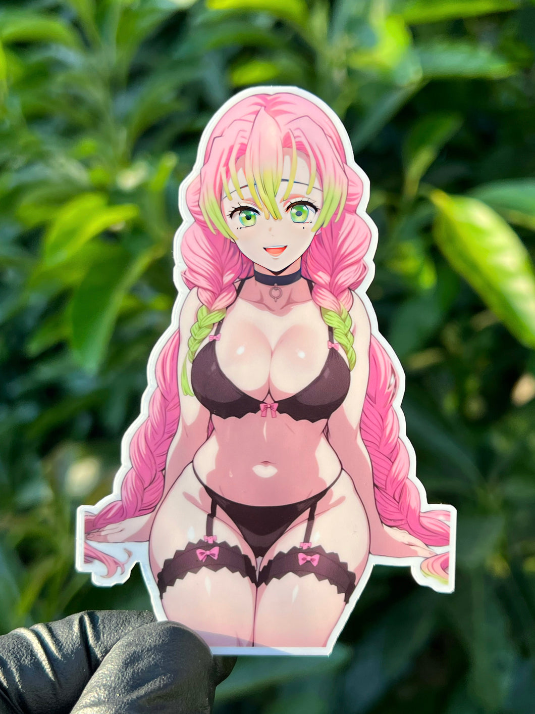 Demon Slayer Mitsuri Anime Ecchi Waifu Sticker Nezuko