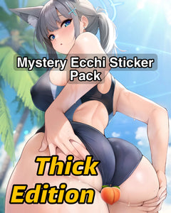 Mystery Ecchi Anime Sticker Pack - Thick Waifus Edition