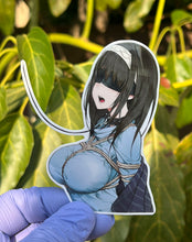 Load image into Gallery viewer, Ecchi Tied up Good Girl Anime Sticker Decal Vinyl Waifu
