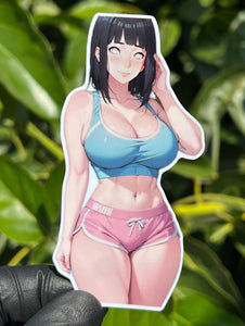 Anime Girl Stickers - Hinata Waifu